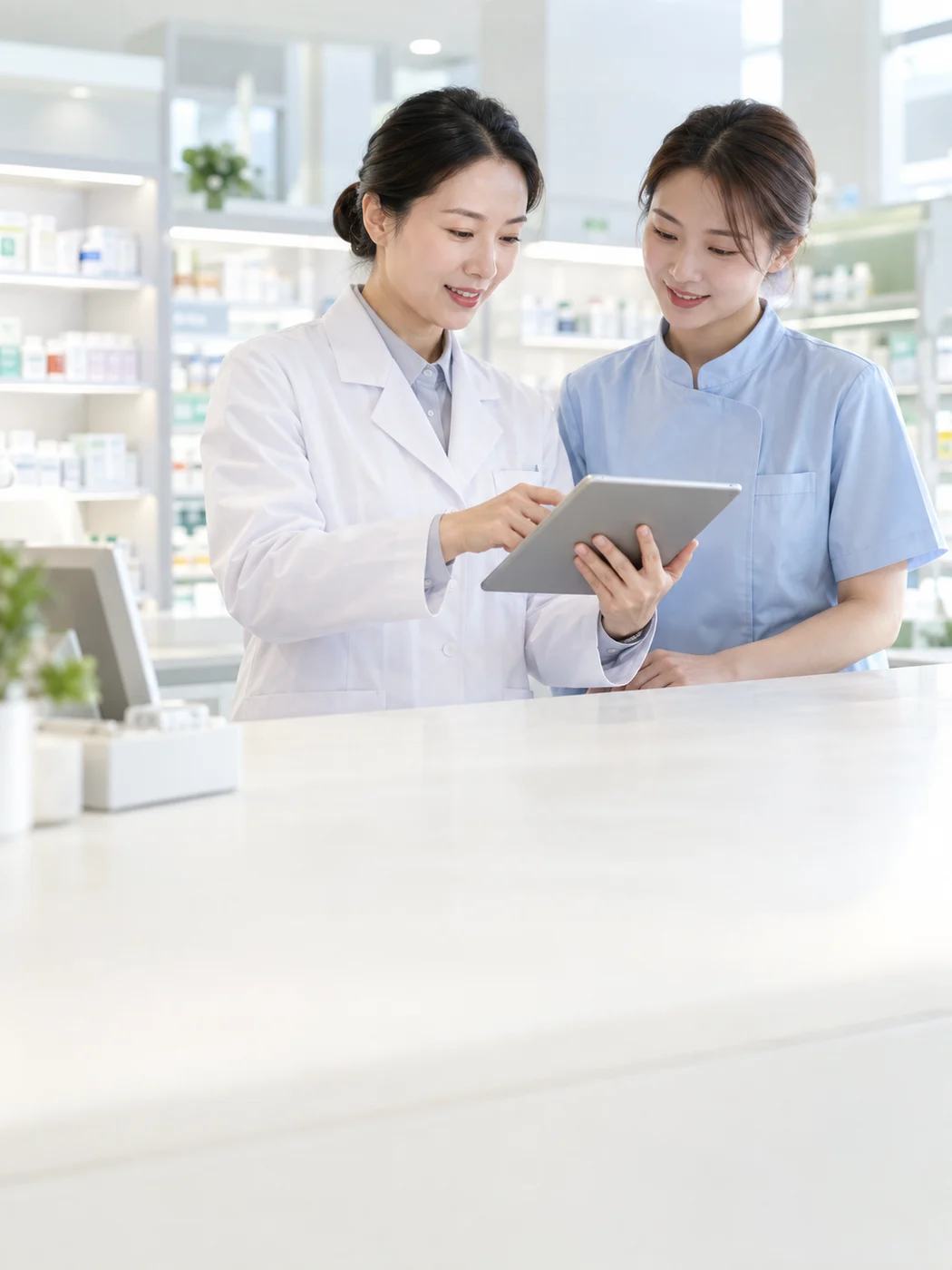 药房与社区服务的品牌场景示意