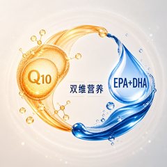 辅酶Q10与EPA DHA双维营养关系图