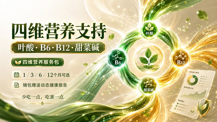 叶酸·B6·B12·甜菜碱四维营养服务包