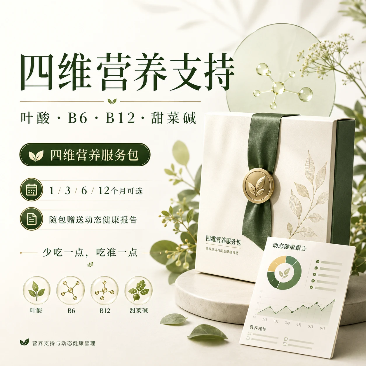 叶酸·B6·B12·甜菜碱四维营养服务包