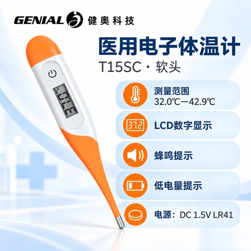 医用电子体温计 T15SC（橙色）