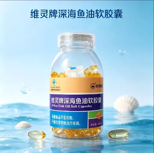 华北制药 维灵牌深海鱼油软胶囊 100g(1000mg*100粒）