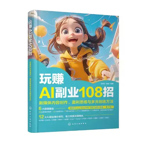 玩赚AI副业108招 新媒体内容创作、盈利思维与多元创收方法