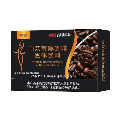 罗氏贝特 白芸豆黑咖啡固体饮料 60g(3g*20袋)
